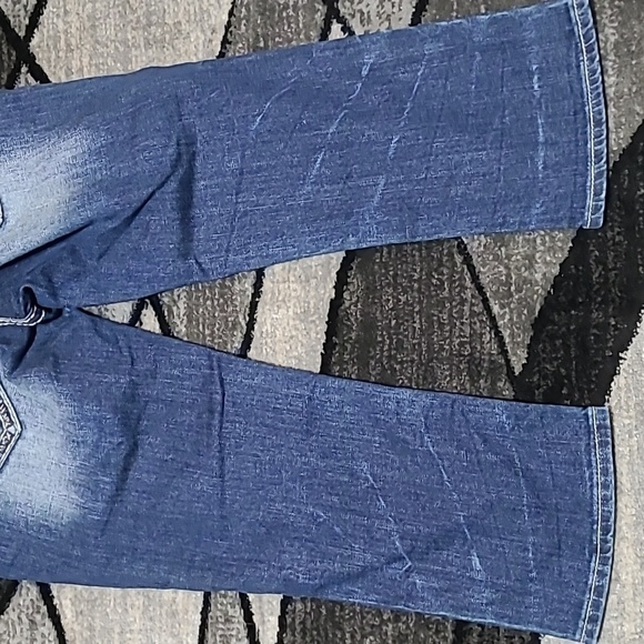 ROCK REVIVAL SEQUINS JULIE CROP DENIM JEAN - Picture 14 of 14